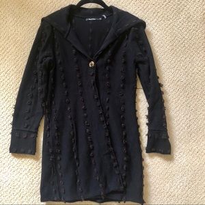 NIC + ZOE black and brown cardigan